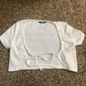 Knot front crop top